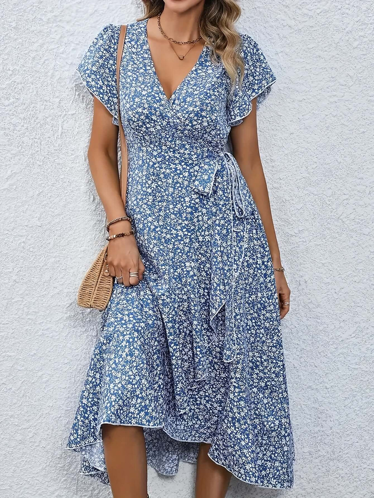 Ruffle Hem Sleeveless Dress – Feminine Summer Dress