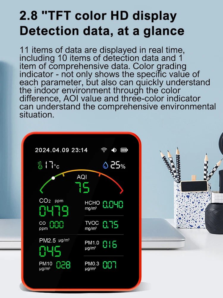 15 - in - 1 Smart Air Quality Monitor | by Anwer Fancy | Worldwide Shipping