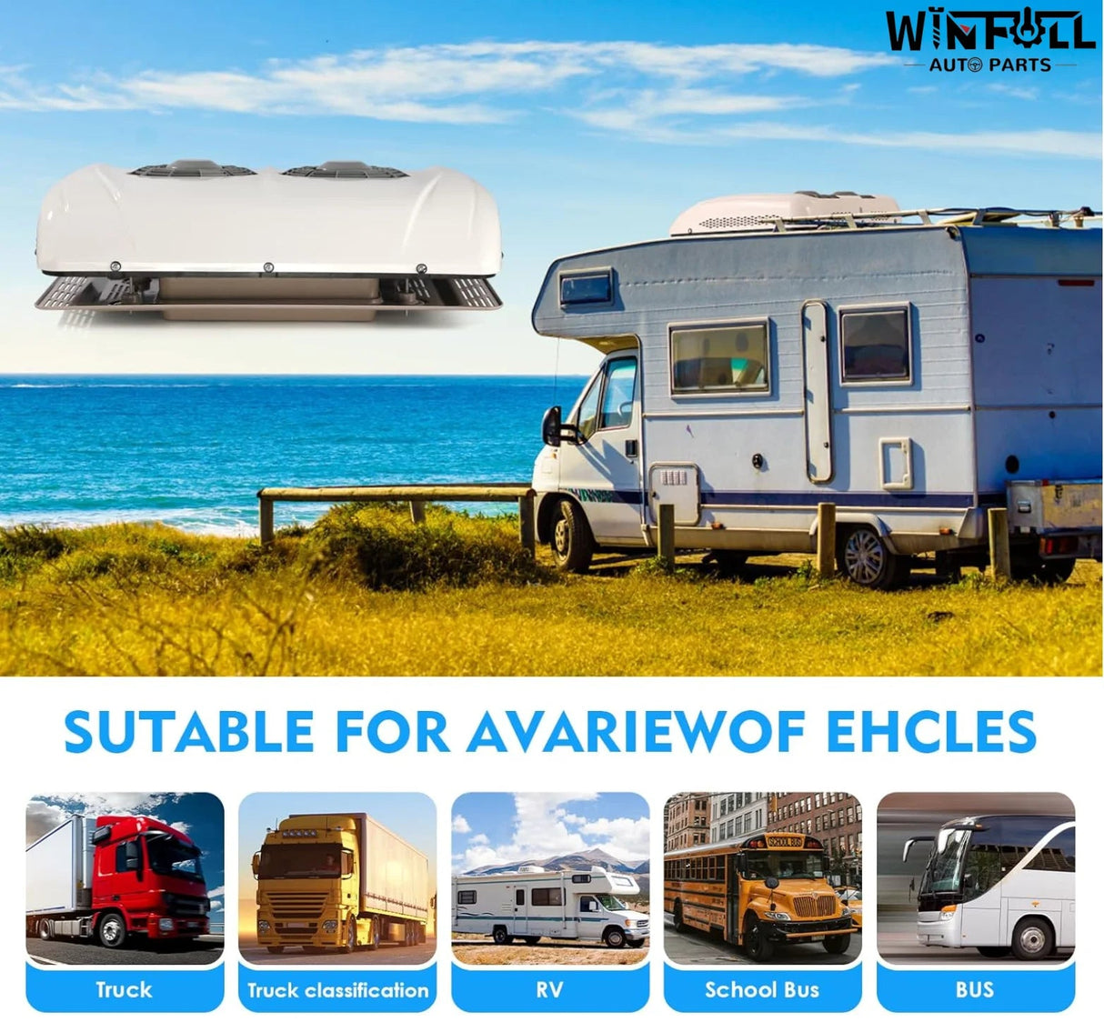 24V Dual Fan Air Conditioner | by Anwer Fancy | Worldwide Shipping