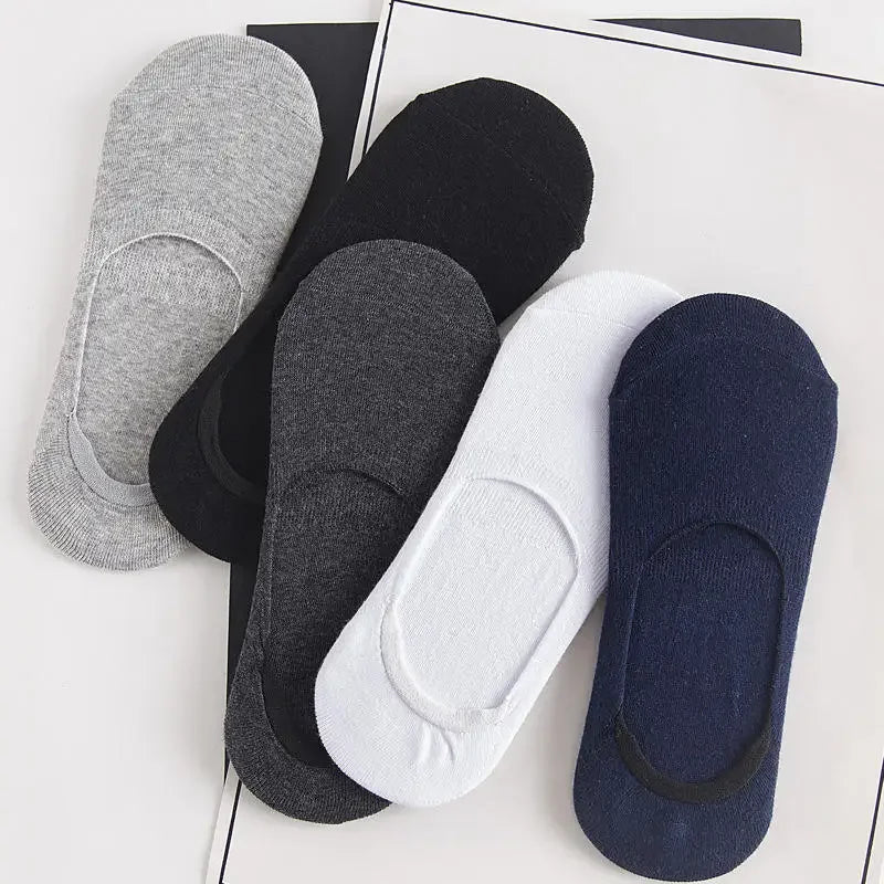 5 Pairs Men’s Invisible Non - Slip Socks | Men's Socks & Hosiery by Anwer Fancy | Worldwide Shipping