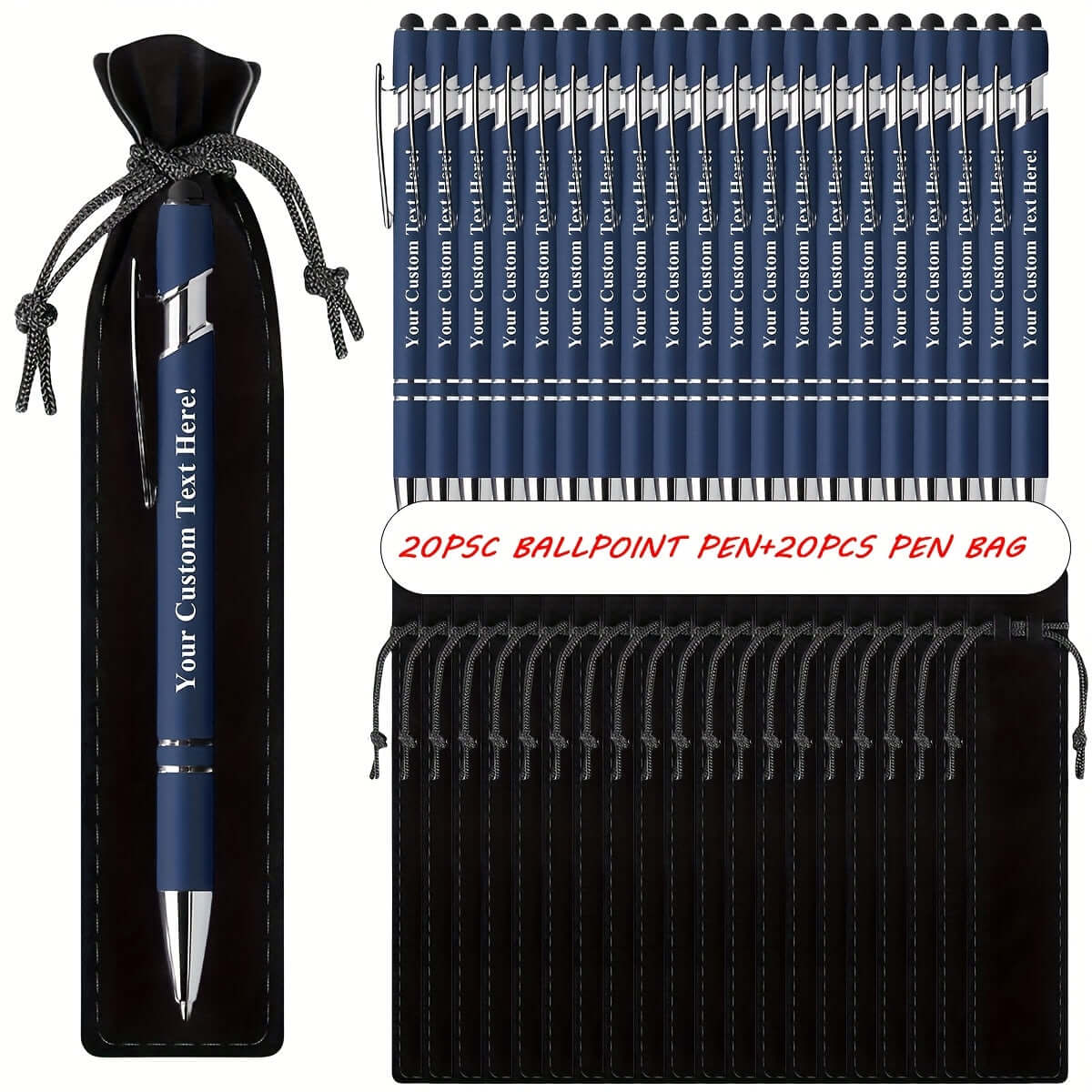 40pcs Customizable Ballpoint Pens