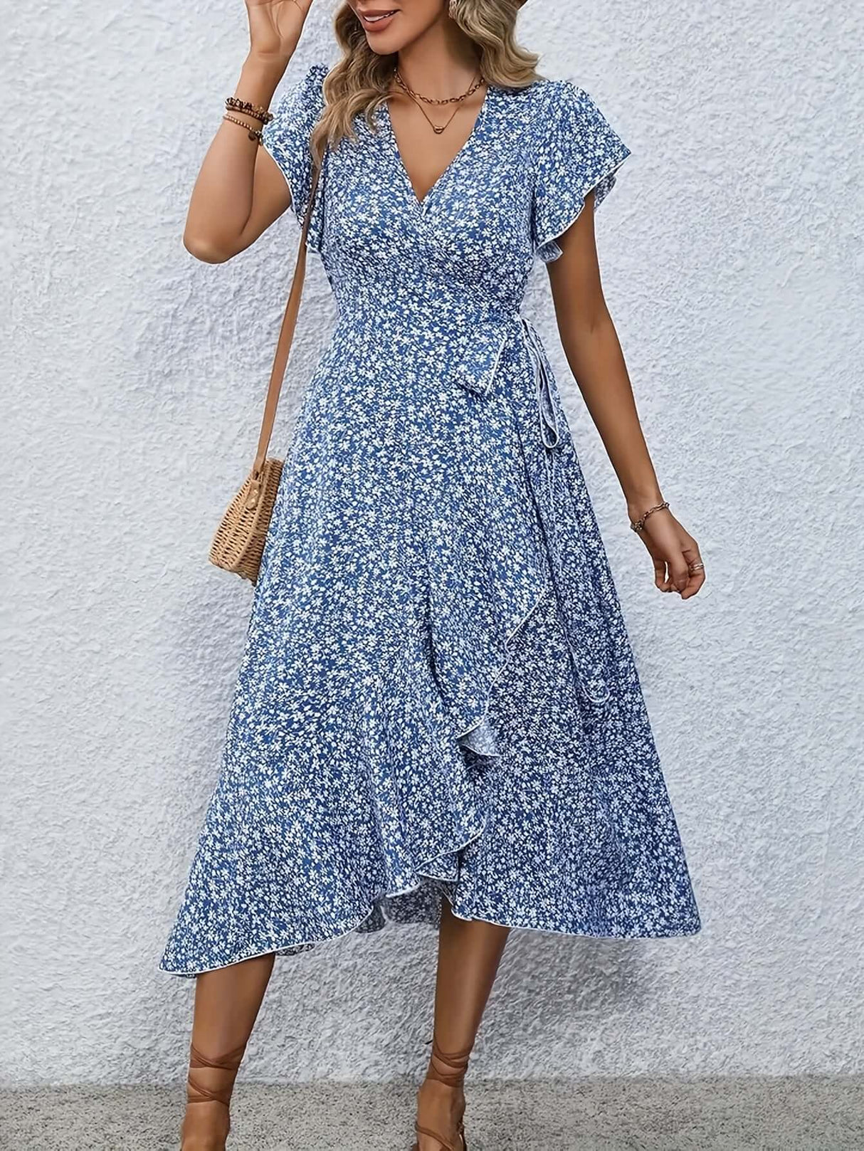 Ruffle Hem Sleeveless Dress – Feminine Summer Dress