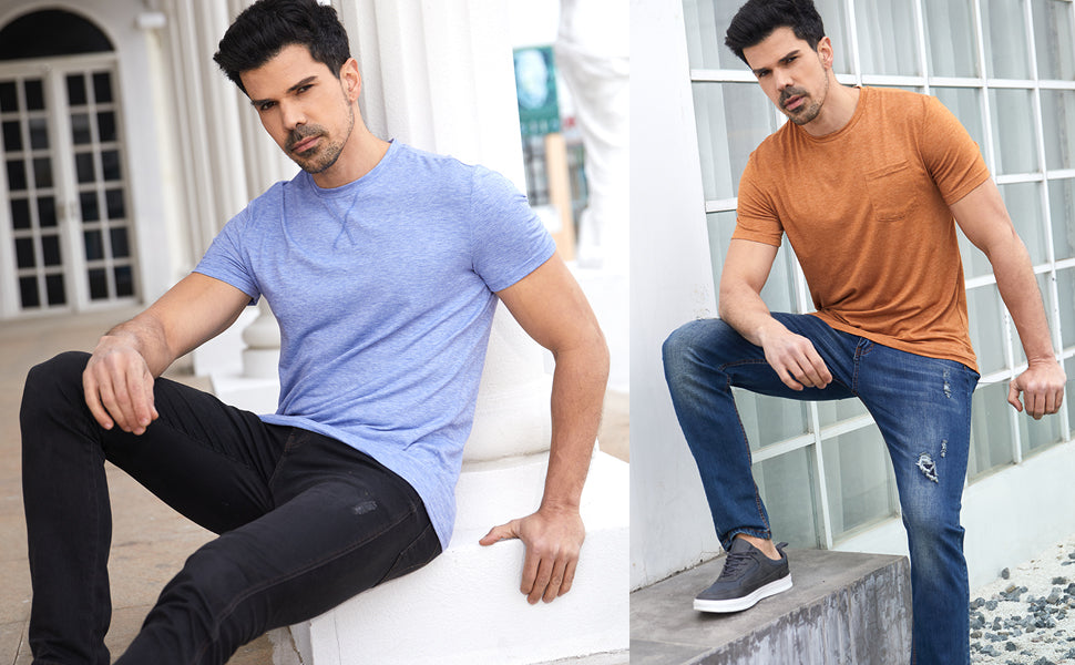 Men Casual Soft Basic Tee
