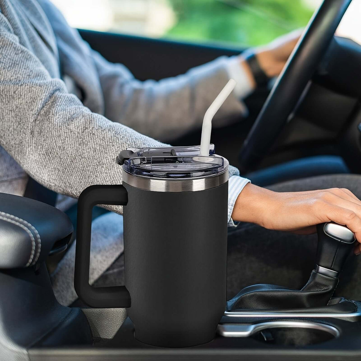 Photo Personalized Tumbler With Handle