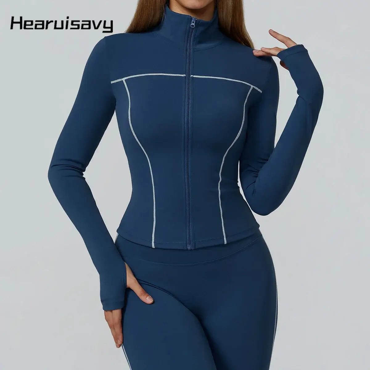 Women Slim Fit Long Sleeve Running Jacket