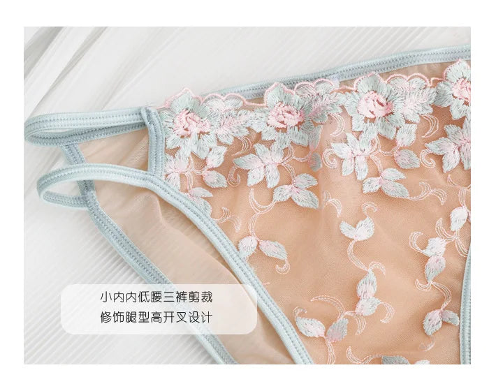 Women French Bralette Set