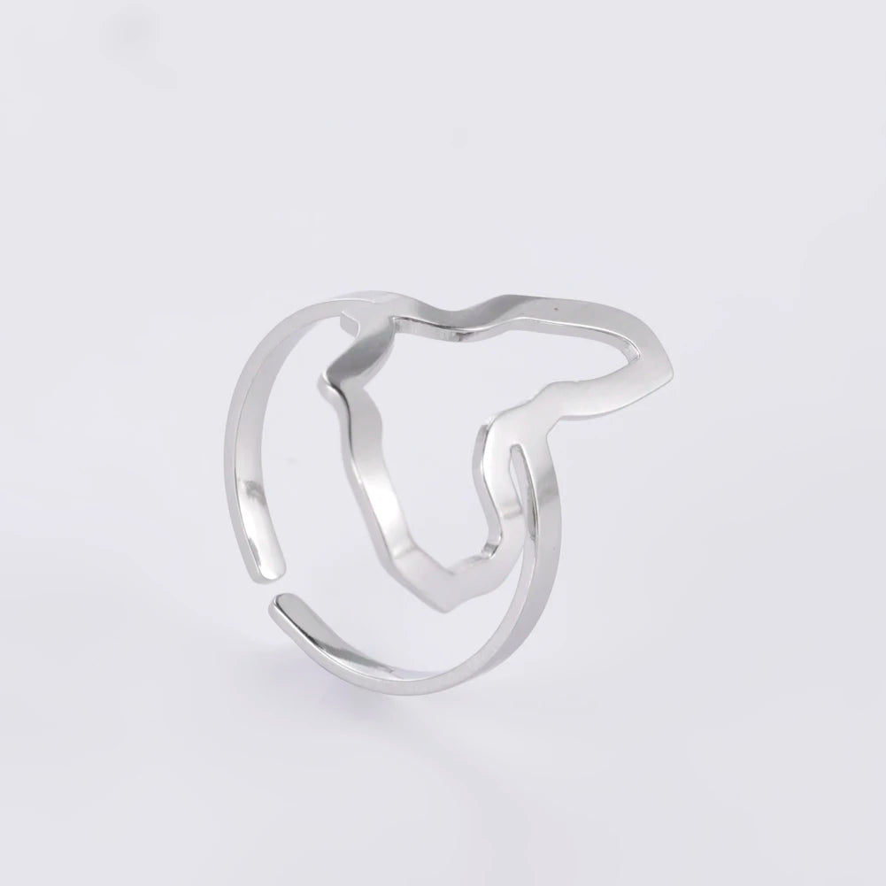 Stylish African map gold ring designed for women, perfect for daily wear and special gifts.