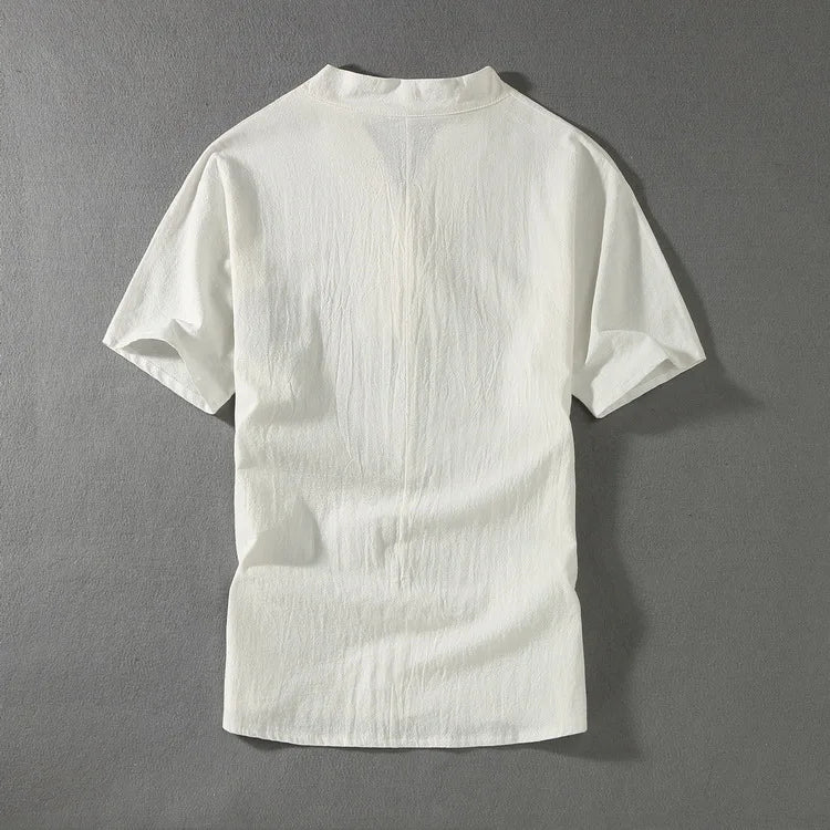 Men's Plus Size Linen Tracksuit Set