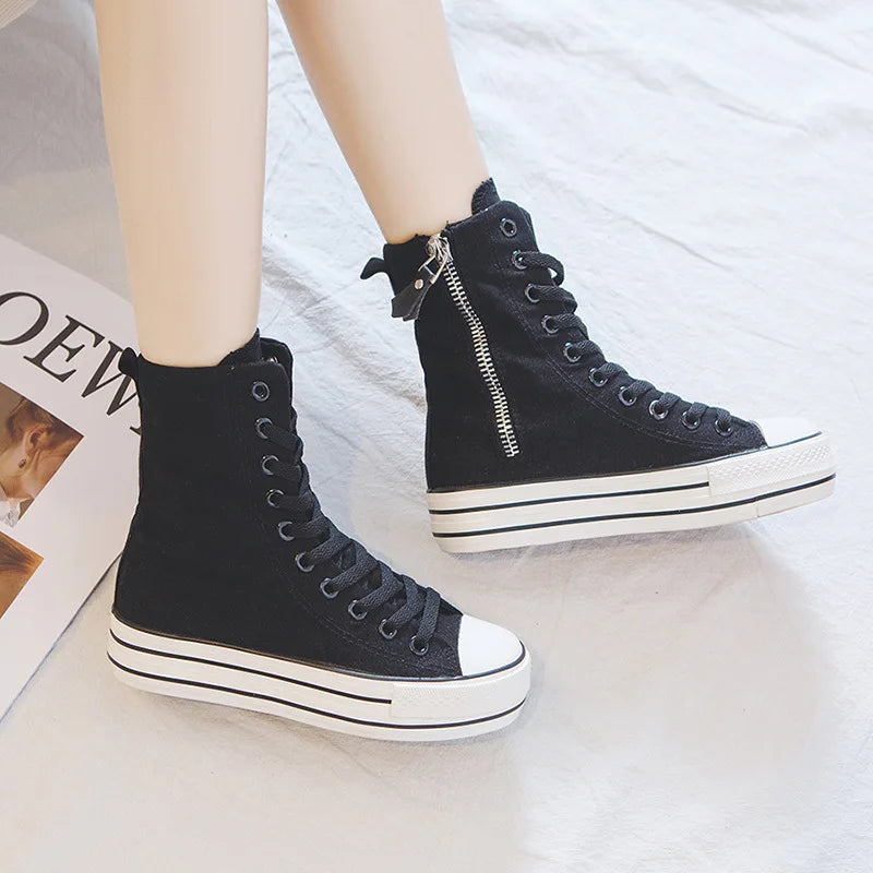 Women Canvas Shoes Casual Vulcanized Sneakers