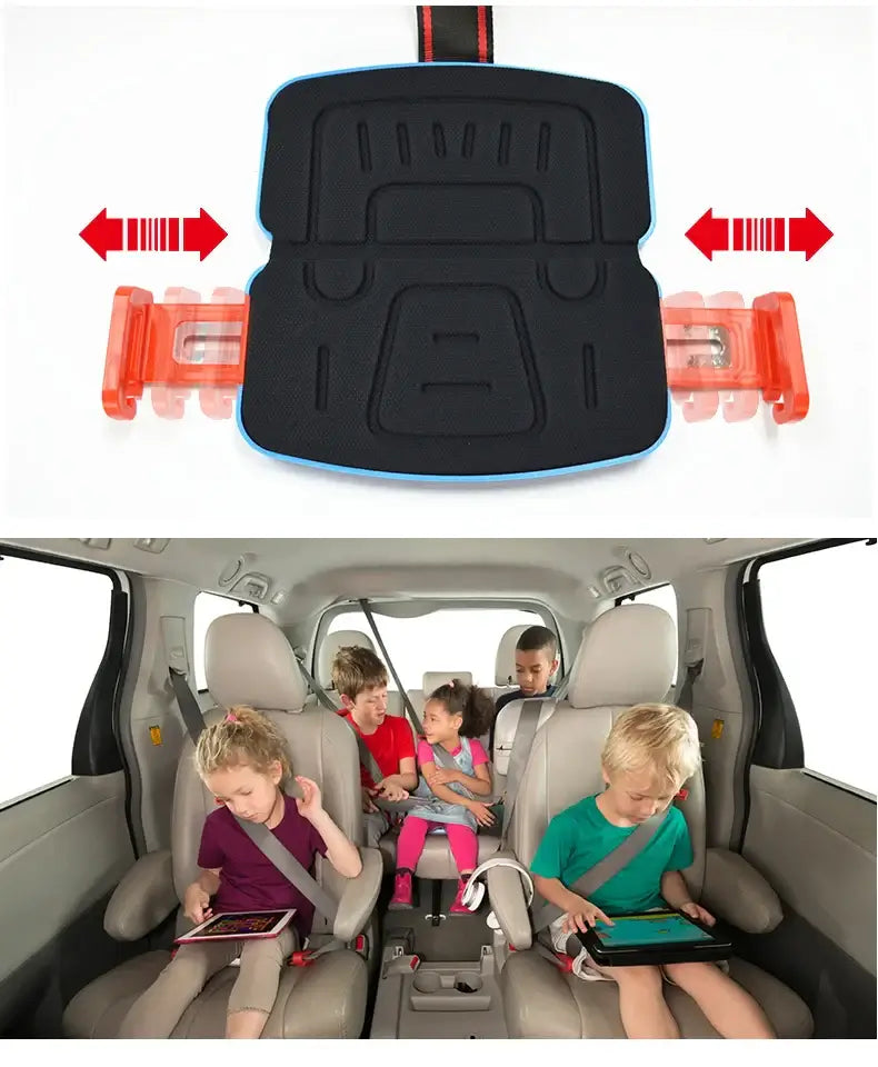 Minifold Portable Baby Car Seat Safety for ages 3-6Y and 1-2Y in a car, featuring unisex design and secure fit for comfort.