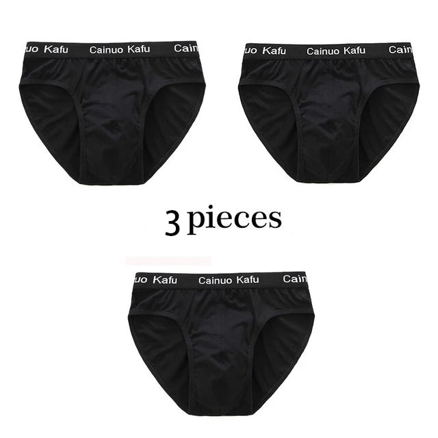 Men 3-Pack Silk Briefs Underwear