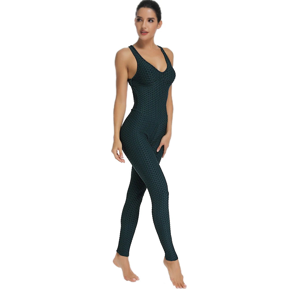 QuickTone™ – Sleeveless Backless Gym Bodysuit (Quick-Dry, Sculpting & Active)