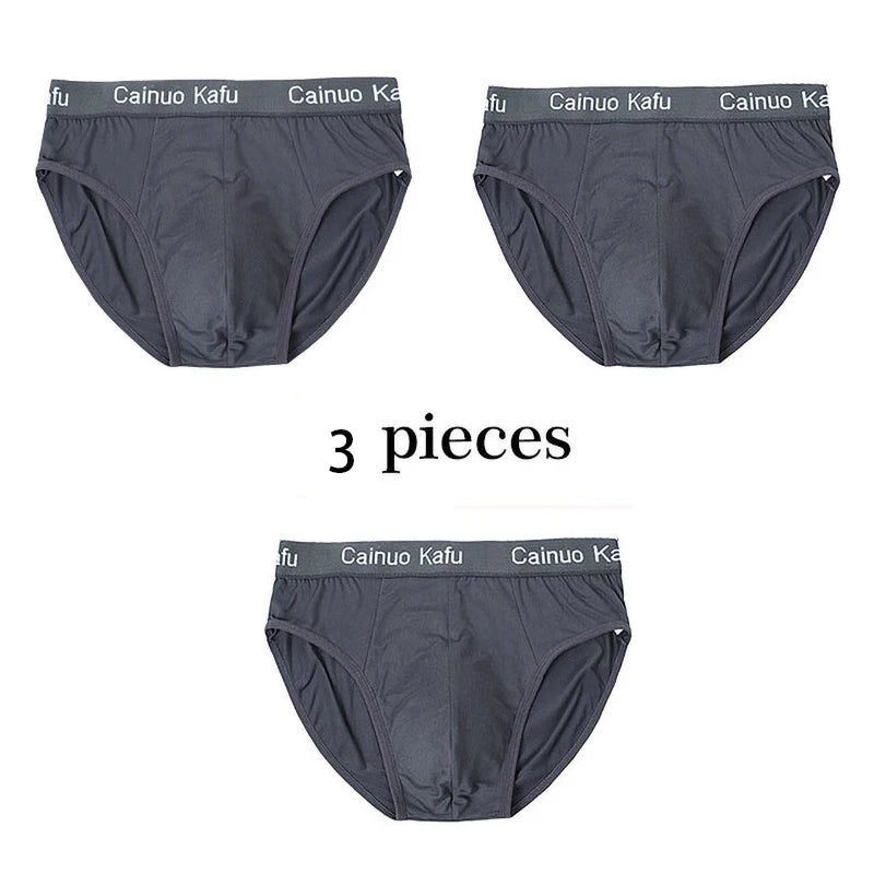 Men 3-Pack Silk Briefs Underwear