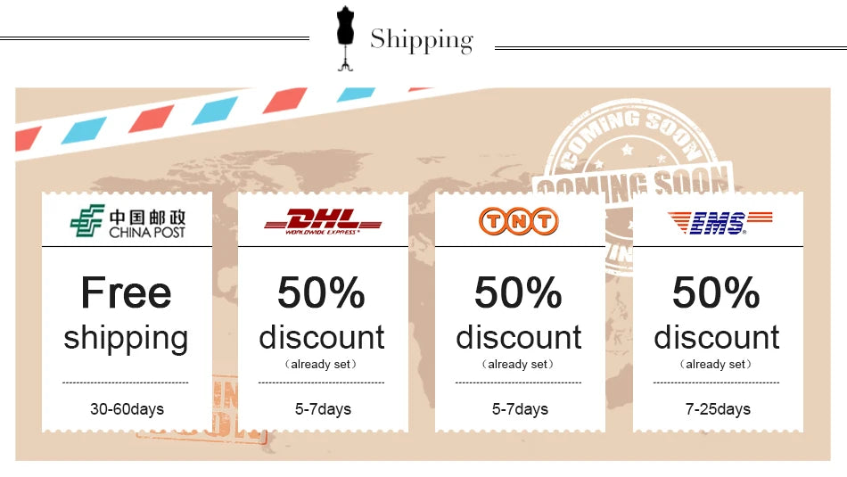 Shipping options including free shipping and 50% discounts with delivery times from major carriers.