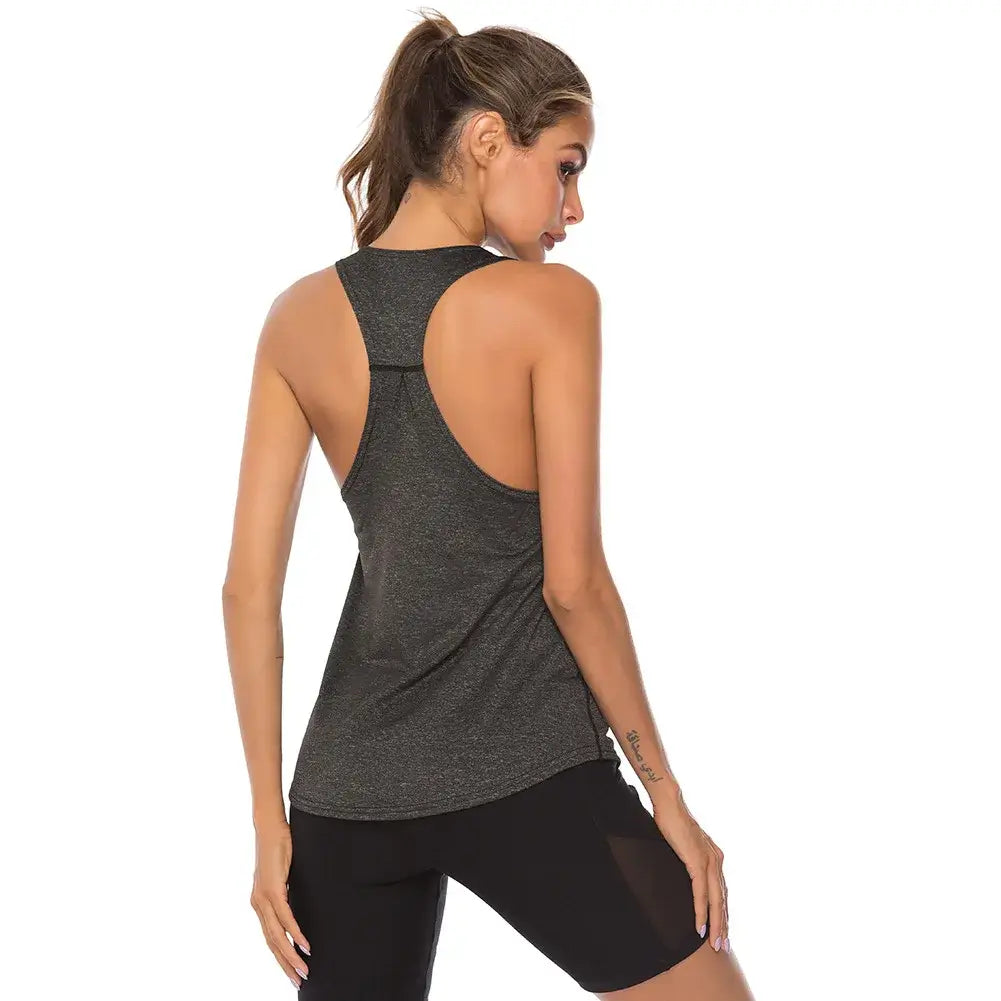 Women Sleeveless Yoga Tank Top Quick Dry Workout Shirt