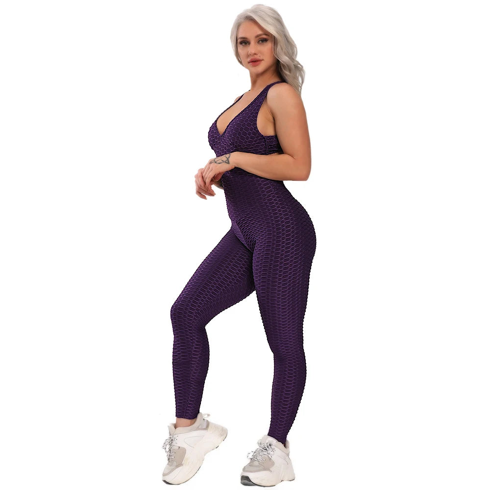 QuickTone™ – Sleeveless Backless Gym Bodysuit (Quick-Dry, Sculpting & Active)