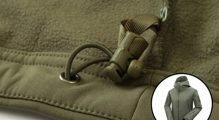 Men Softshell Fleece Waterproof Jacket