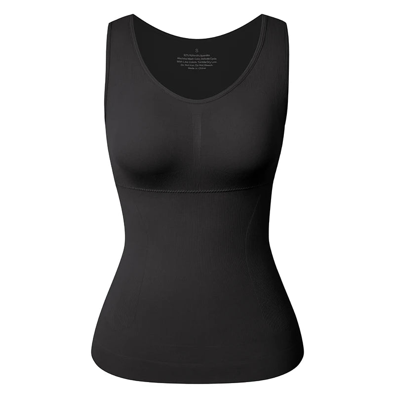 Tummy Control Built‑in Bra Cami Shaper