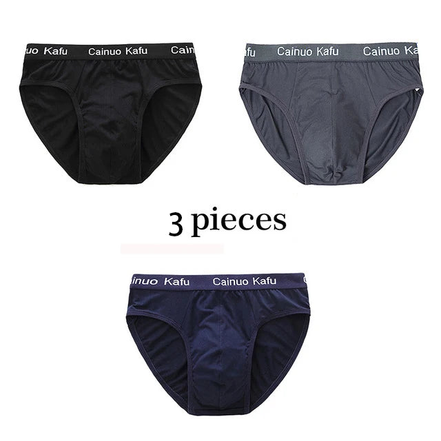 Men 3-Pack Silk Briefs Underwear