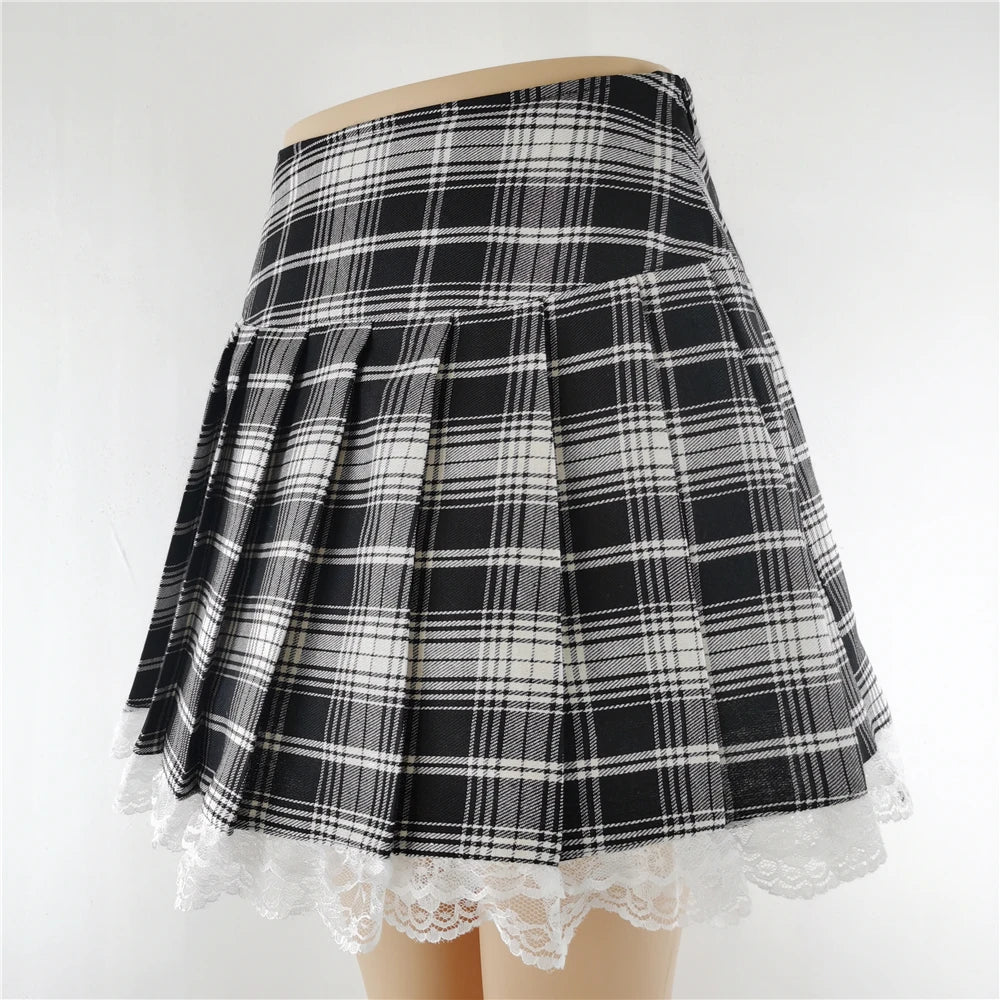 Women Gothic Patchwork Mini Skirt