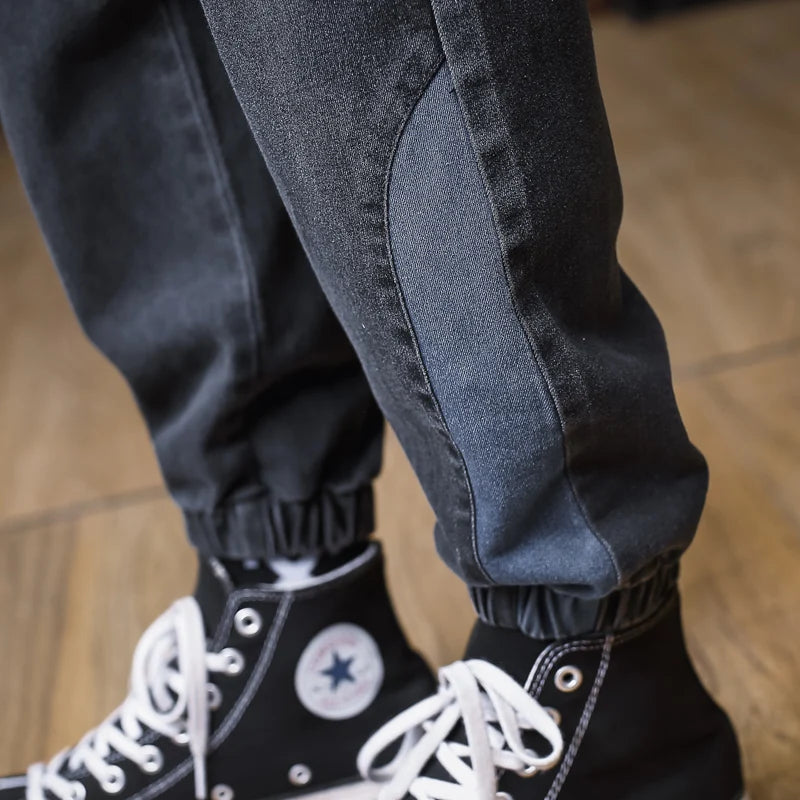 Men's Plus Size Harem Denim Joggers