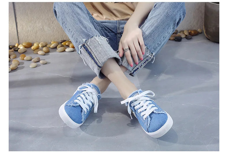 Women Canvas Shoes Classic Lace Up Sneakers