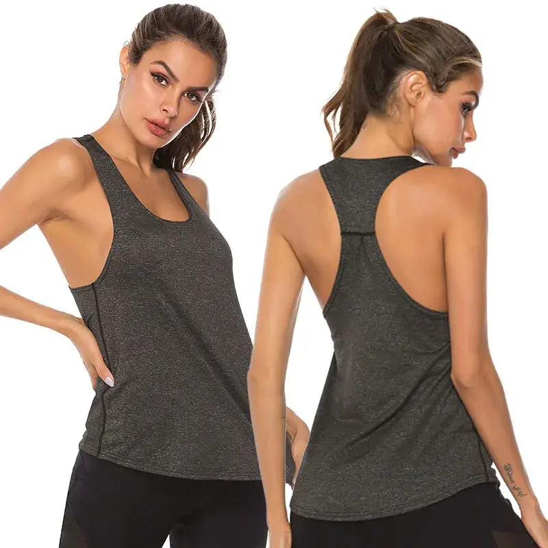 Women Sleeveless Yoga Tank Top Quick Dry Workout Shirt