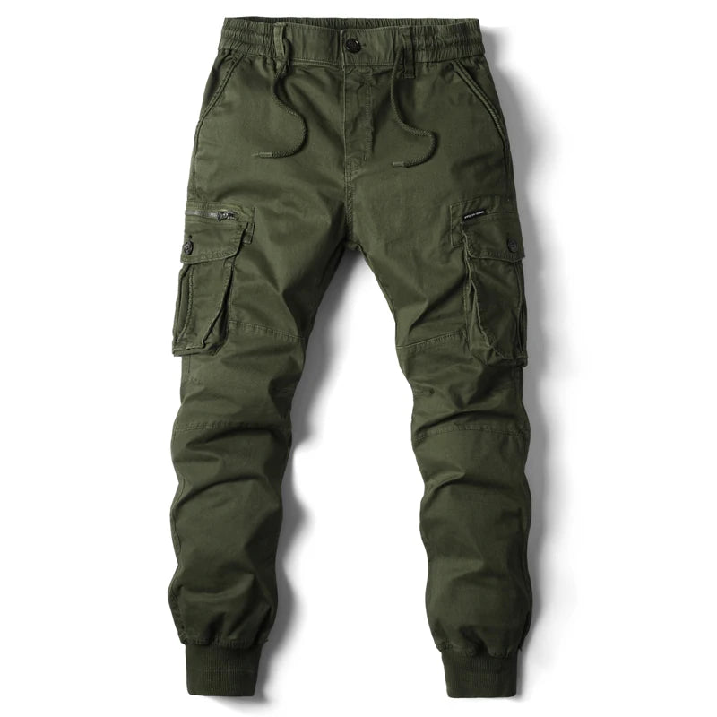 Men's Plus Size Cargo Jogger Pants – Cotton Full Length
