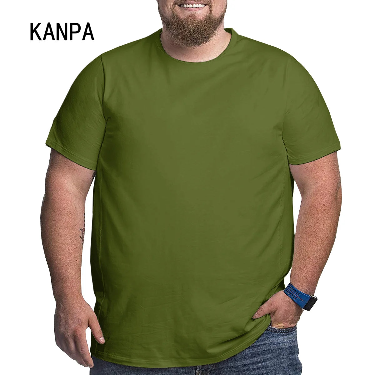 Men's Oversized Plus Size T-Shirt – Short Sleeve