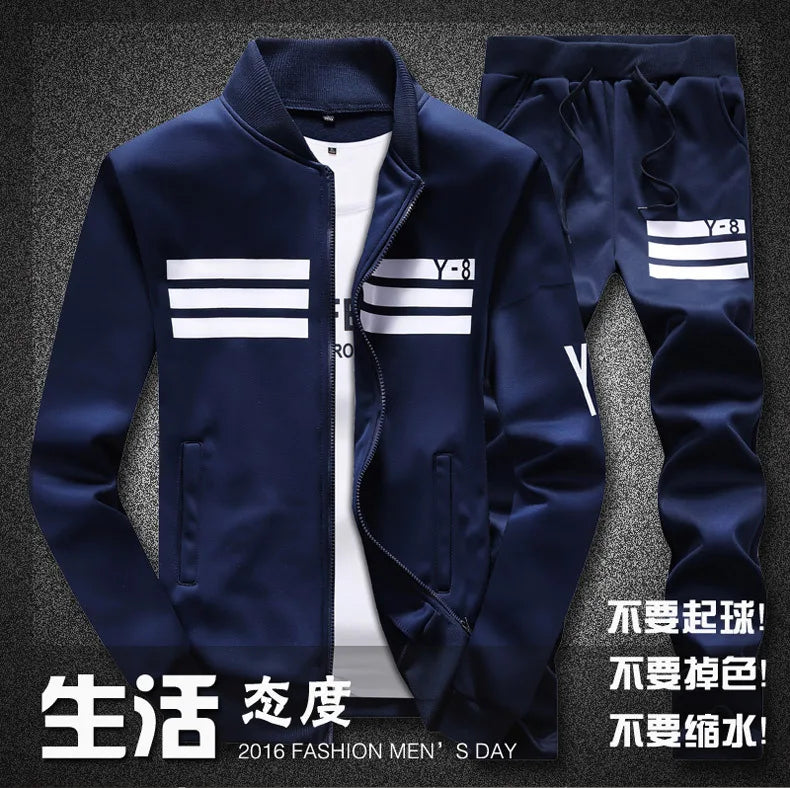 Men’s Plus Size Sporting Tracksuit Set