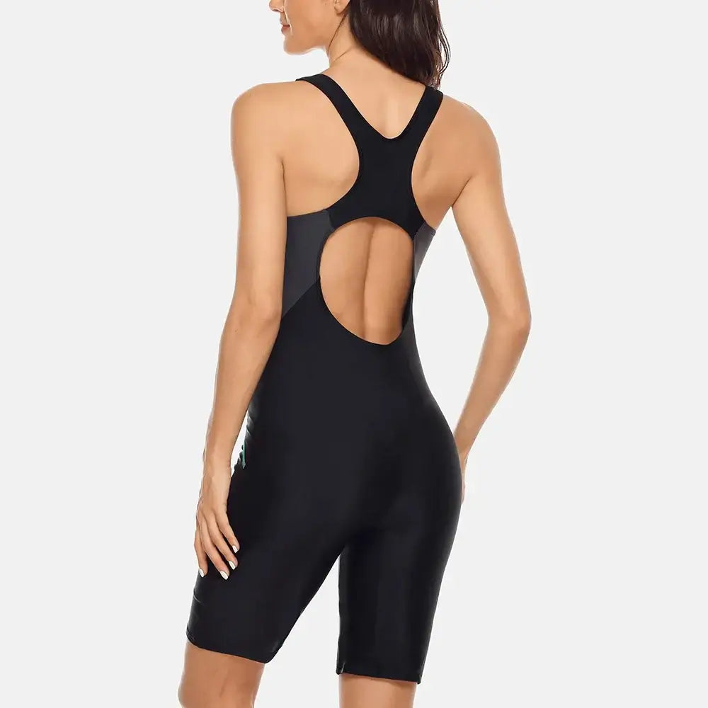 Women Knee-Length Sports Swimsuit