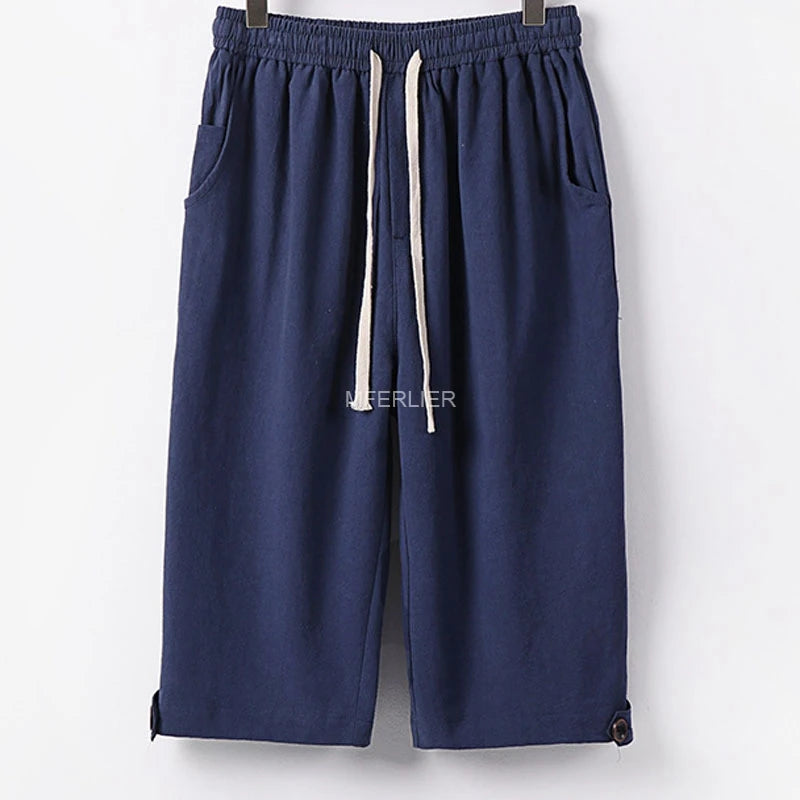 Men’s Plus Size Cotton Summer Pants