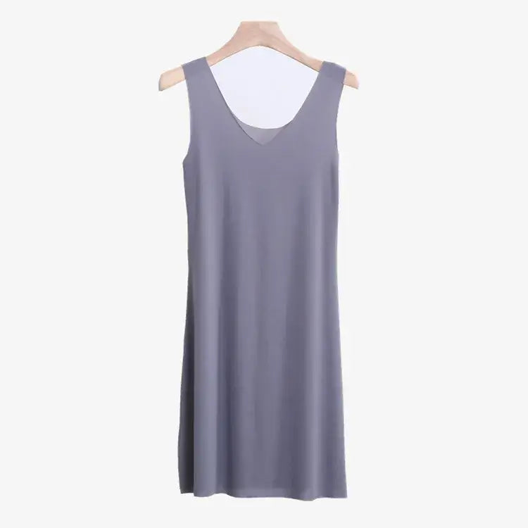 Women Plus Size Ice Silk Mini Nightdress Sexy Sleepwear