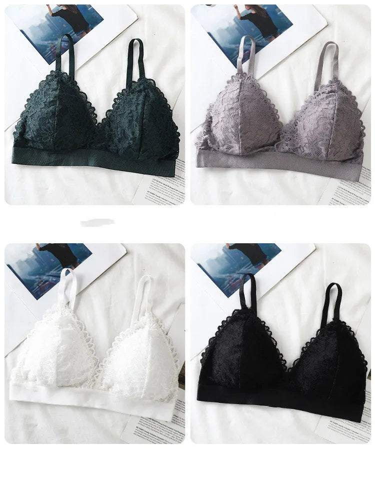 Women Lace Triangle Bralette
