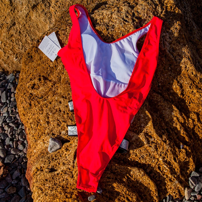 Red/Black Leopard One Piece