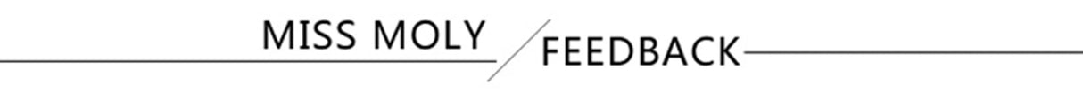 Miss Moly feedback header image featuring brand name and feedback text in a stylish design.