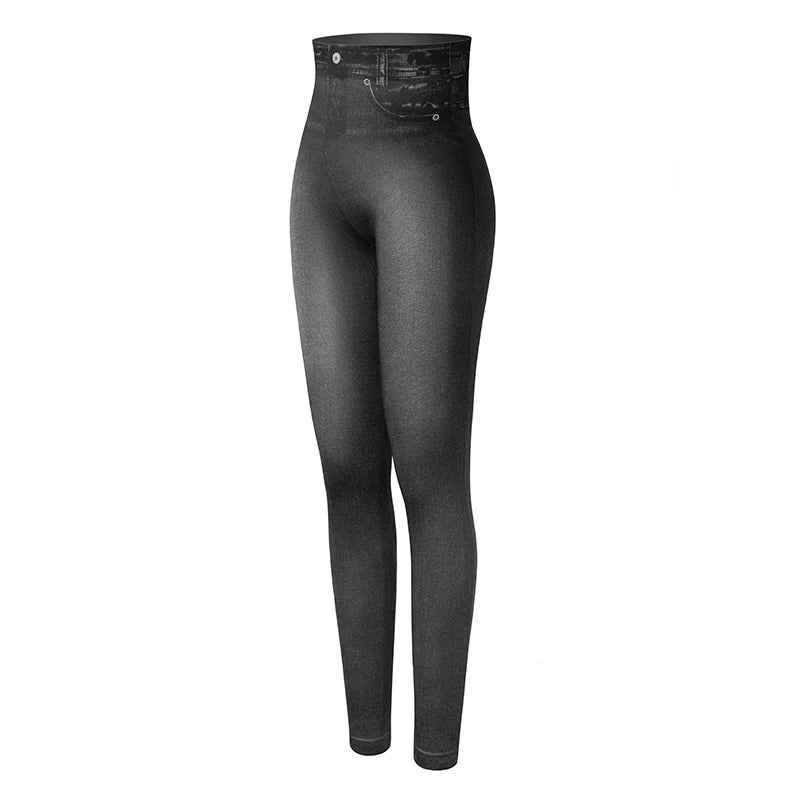 Women Printed Denim Leggings