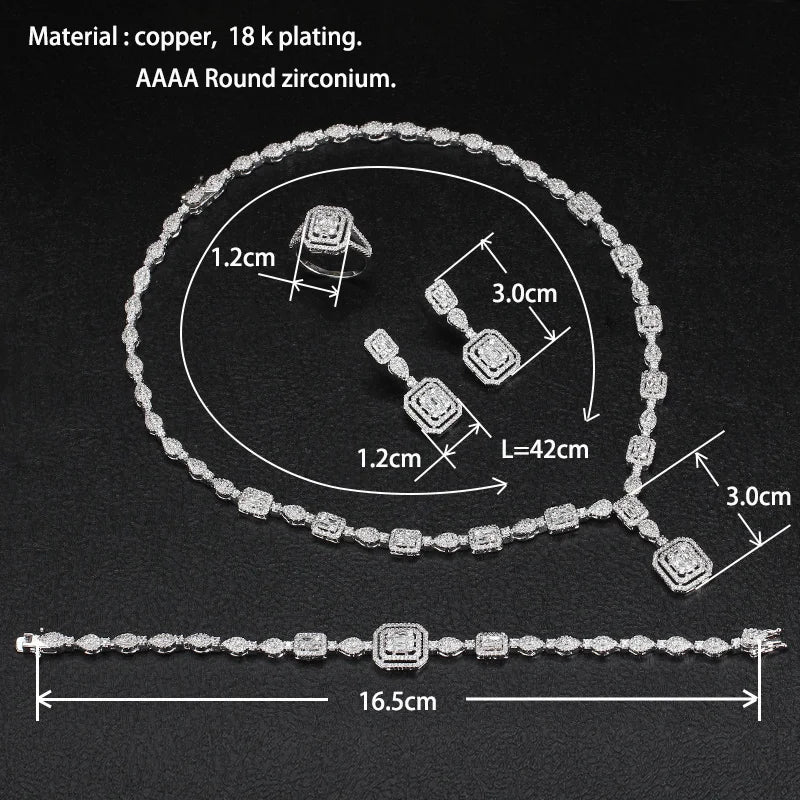 Women’s Rhinestone 3-Piece Bridal Set