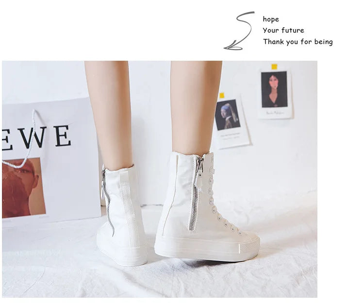 Women Canvas Shoes Casual Vulcanized Sneakers