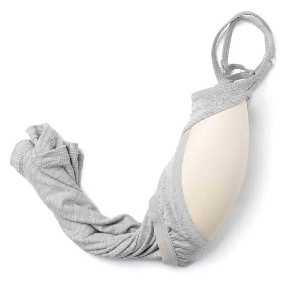 ShapeEase™ built-in shelf bra camisole in gray, featuring adjustable straps and padded bra for comfort.