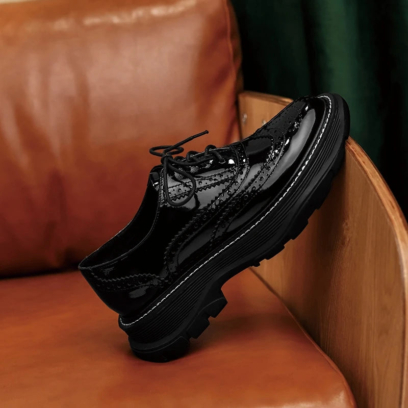 Women Cow Leather Oxfords – 2025