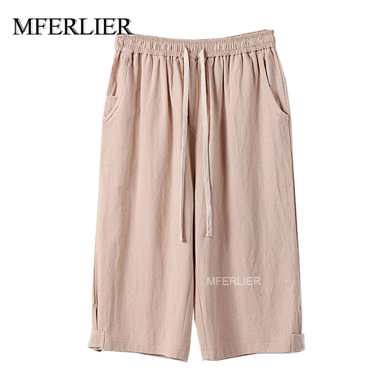 Men’s Plus Size Cotton Summer Pants