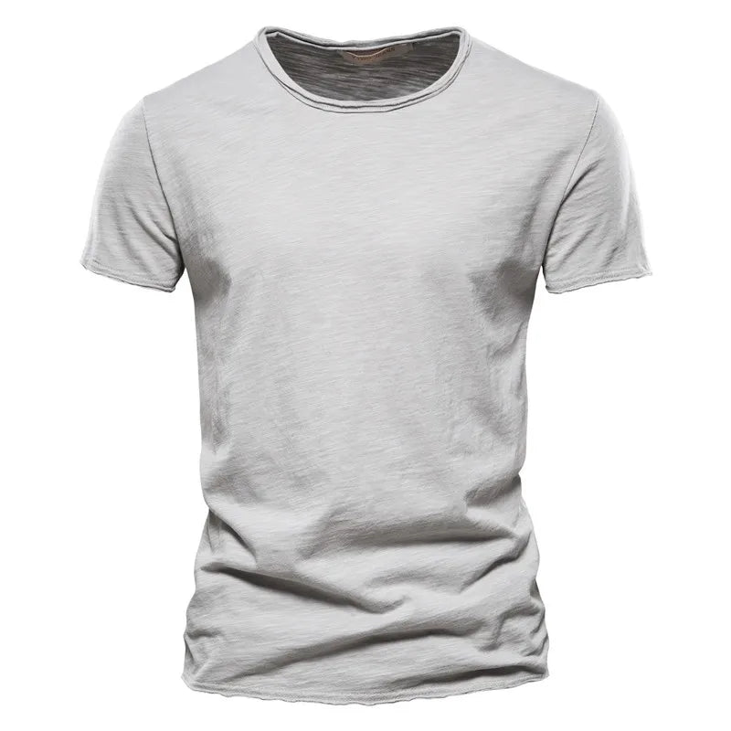 Men Cotton O-Neck Summer T-Shirt