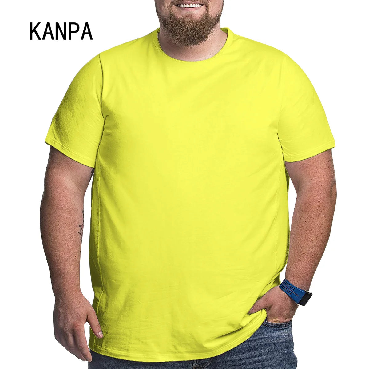 Men's Oversized Plus Size T-Shirt – Short Sleeve