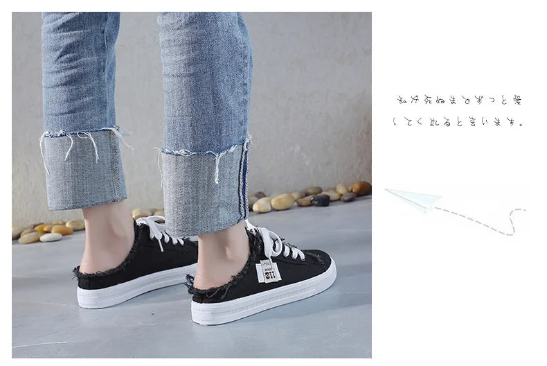 Women Canvas Shoes Classic Lace Up Sneakers