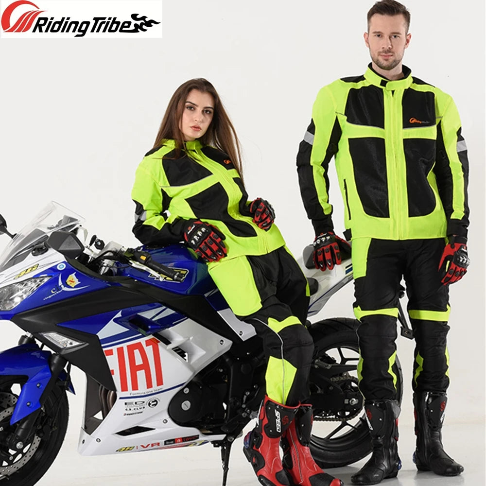 Men Motorcycle Protective Riding Jacket