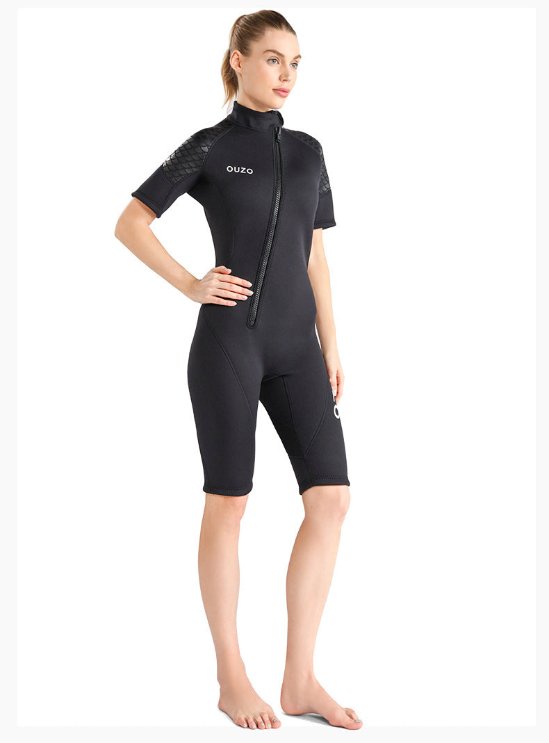 Men Short Sleeve Diving Wetsuit