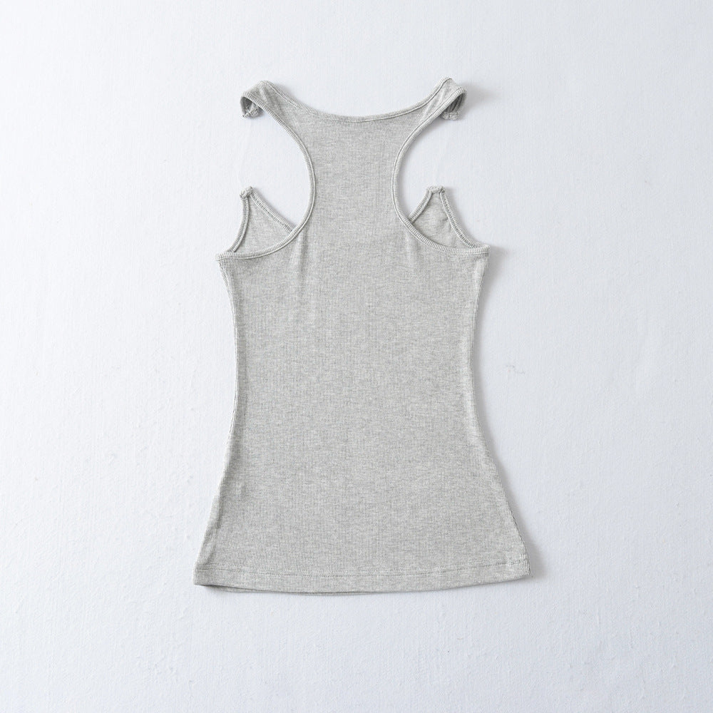 Women Ribbed Strap Tank Top