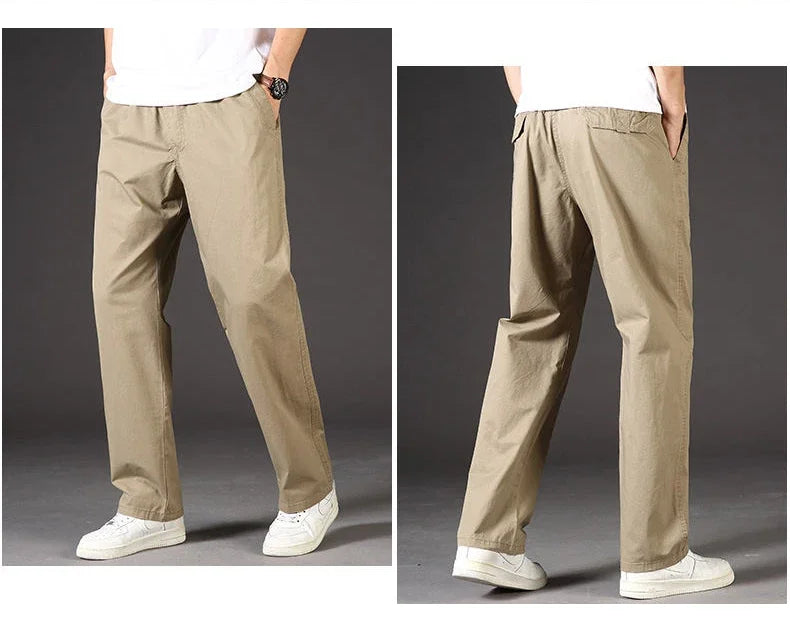 Men's Plus Size Cargo Pants – 6XL Summer Cotton