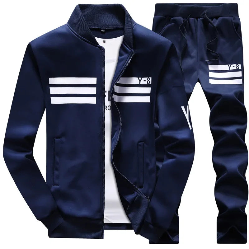 Men’s Plus Size Sporting Tracksuit Set